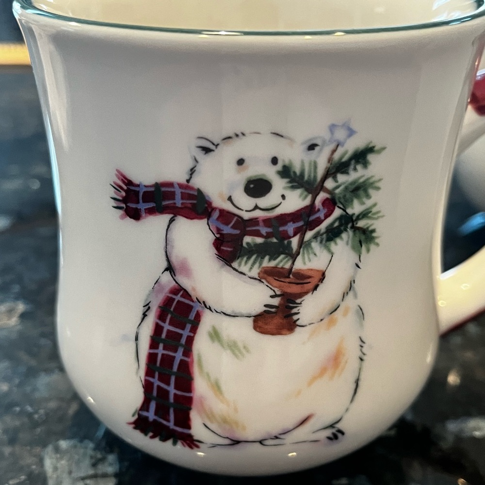 Polar Bear Holiday Mug Set 1 of 2